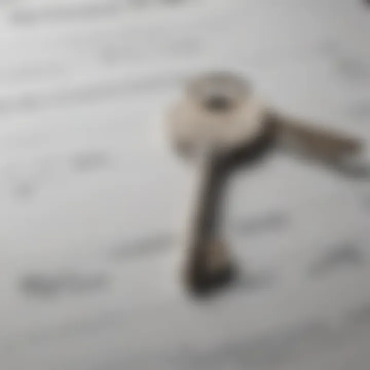 Close-up of a property appraisal report with highlighted key metrics