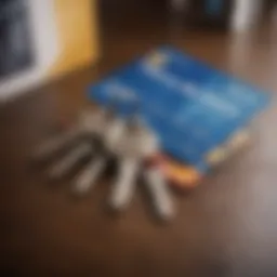 New credit card with house keys