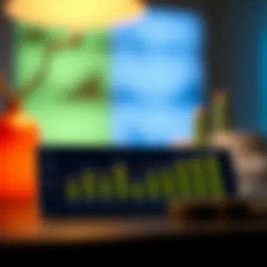 Graph displaying the effects of upgraded credit lines on financial health