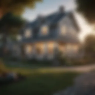 Home as Loan Collateral A serene home exterior representing collateral for a loan