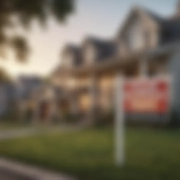 A house with a 'For Sale' sign indicating market changes