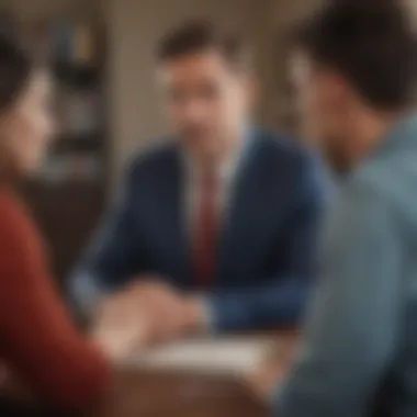 A financial advisor explaining loan types to clients