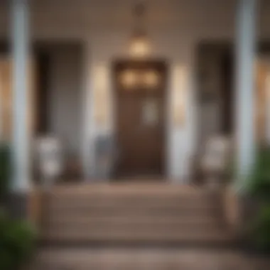 An inviting front porch with a welcome sign