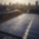 Solar panels installed on a residential rooftop