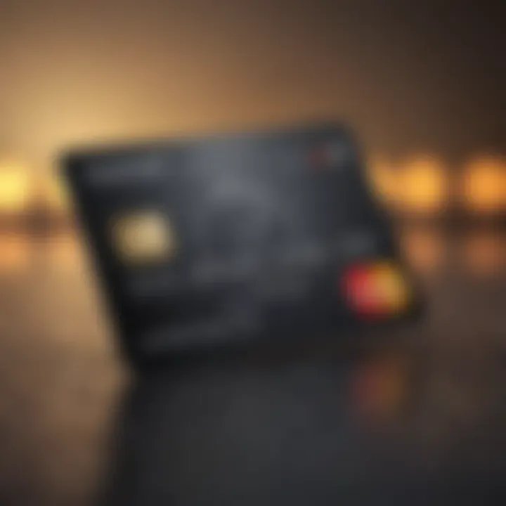 Illustration of a secured credit card with benefits highlighted