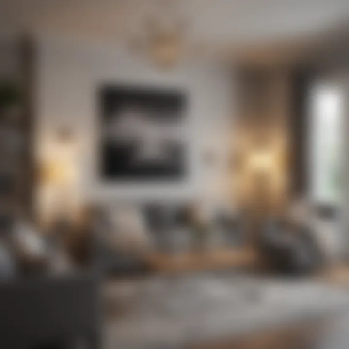 A beautifully staged living room that invites potential buyers
