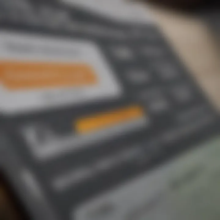 Close-up of a credit report highlighting credit scores