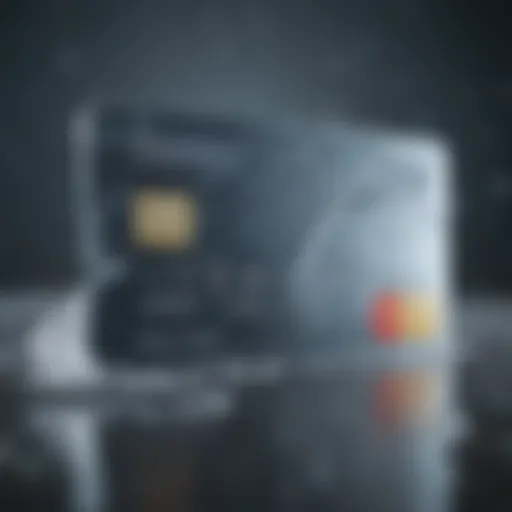 A visual representation of a frozen credit card symbolizing a credit freeze.