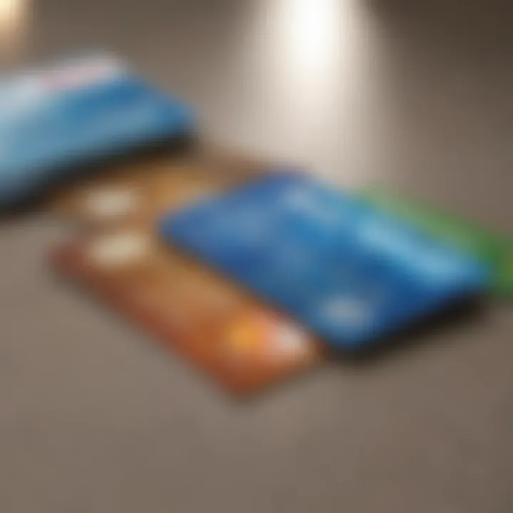 A visual representation of various prepaid card options.