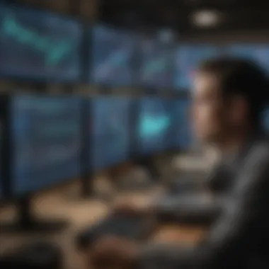 In-Depth Trading Analysis of SPX Futures Trader analyzing SPX futures data on multiple screens
