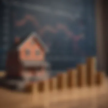 Financial Growth Through Home Investment A financial graph illustrating property value appreciation