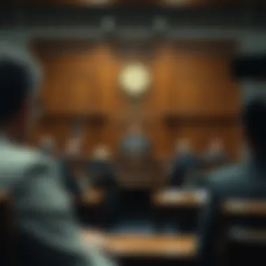 Inside the Courtroom: A Legal Perspective A courtroom scene depicting legal proceedings