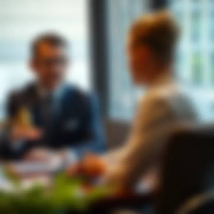 Legal Guidance on Debt Collection Laws A lawyer advising a client about debt collection laws